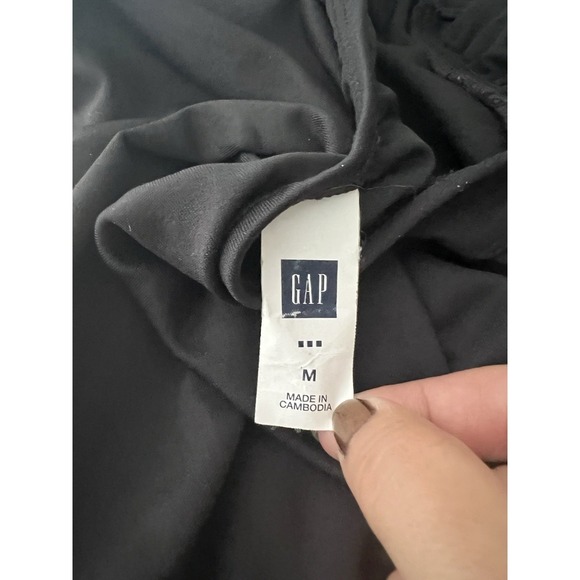 Gap Womens Black Halter One Piece Swimsuit V-Neck Open Back Size M 539786-00-1 - Picture 7 of 11